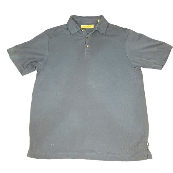 Tommy Bahama Men's Medium Blue Short Sleeve Casual Collared Polo - Picture 1 of 5